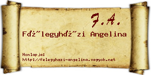 Félegyházi Angelina névjegykártya